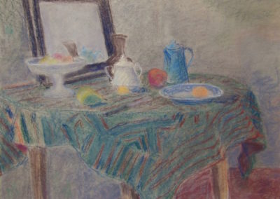 Remzi-vue sur table, pastel